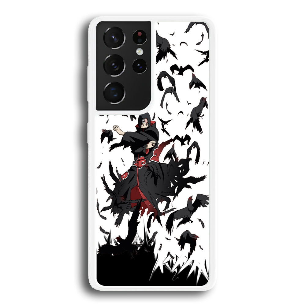 Naruto Itachi Uchiha Flying Bird Samsung Galaxy S21 Ultra Case