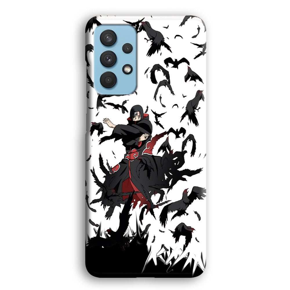Naruto Itachi Uchiha Flying Bird Samsung Galaxy A32 Case