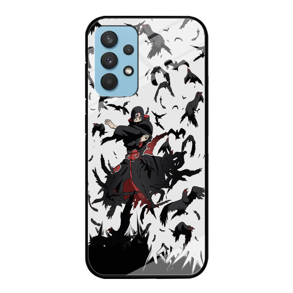 Naruto Itachi Uchiha Flying Bird Samsung Galaxy A32 Case