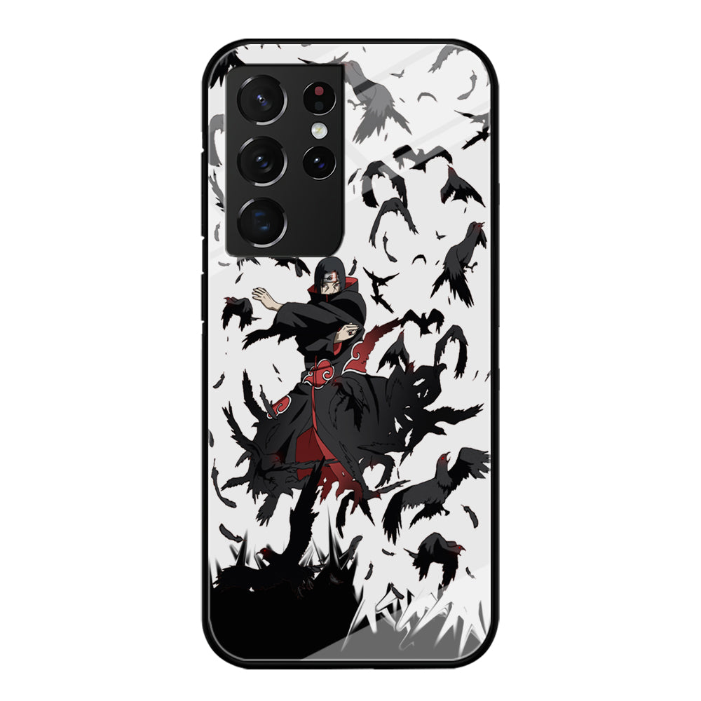 Naruto Itachi Uchiha Flying Bird Samsung Galaxy S21 Ultra Case