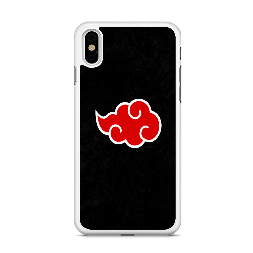 Naruto Akatsuki Simple Logo Black Abstract iPhone XS MAX Case