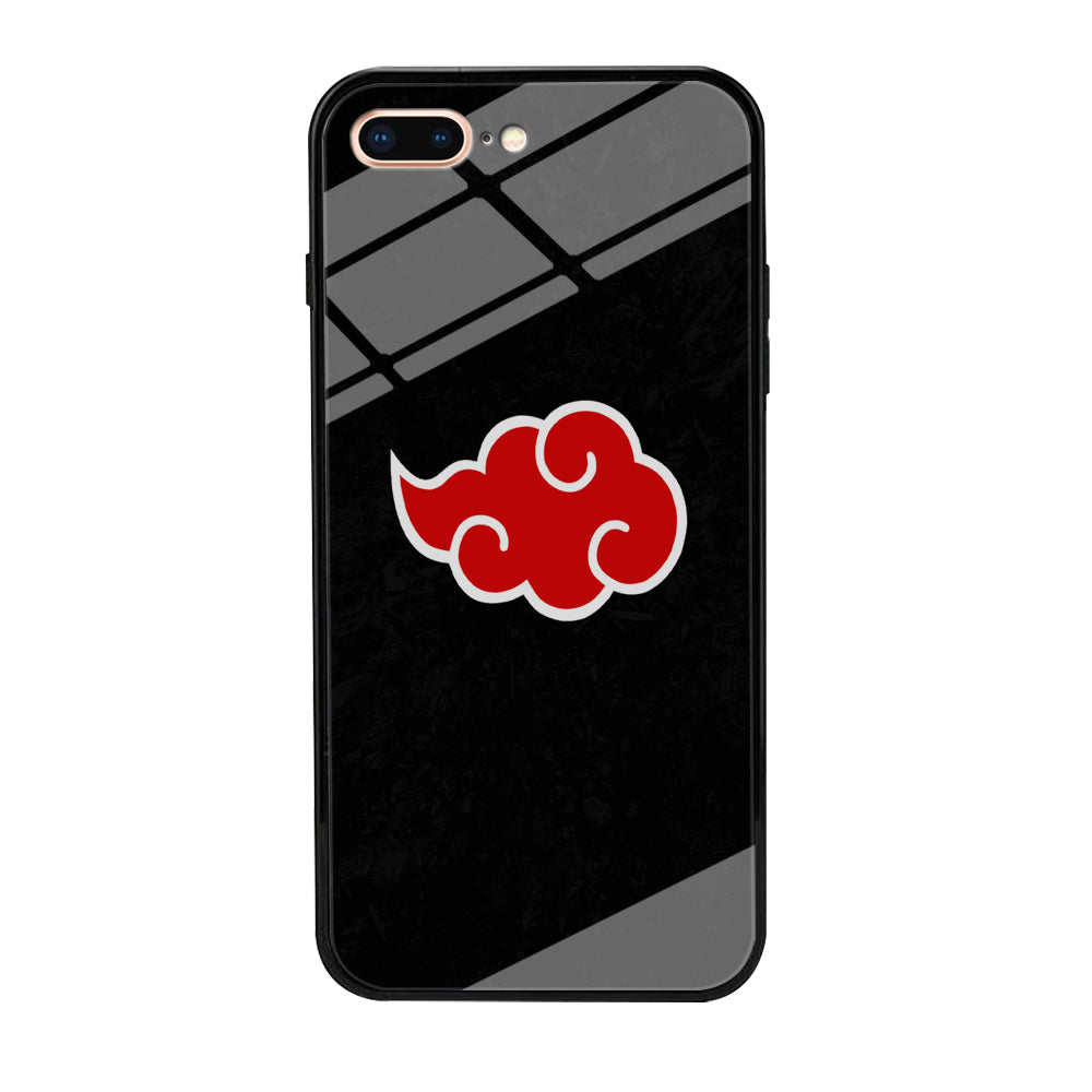 Naruto Akatsuki Simple Logo Black Abstract iPhone 8 Plus Case