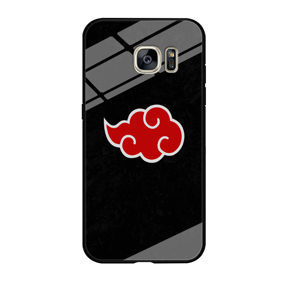 Naruto Akatsuki Simple Logo Black Abstract Samsung Galaxy S7 Edge Case