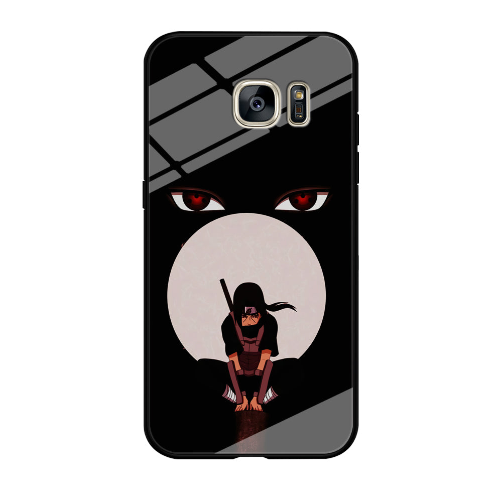 Naruto Blood Moon of Uchiha Samsung Galaxy S7 Edge Case - carneyforia