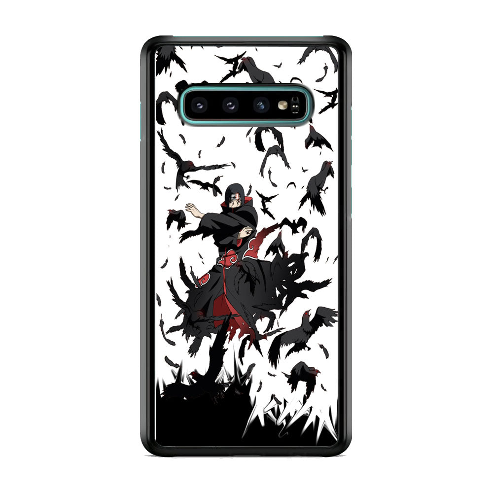 Naruto Itachi Uchiha Flying Bird Samsung Galaxy S10 Case