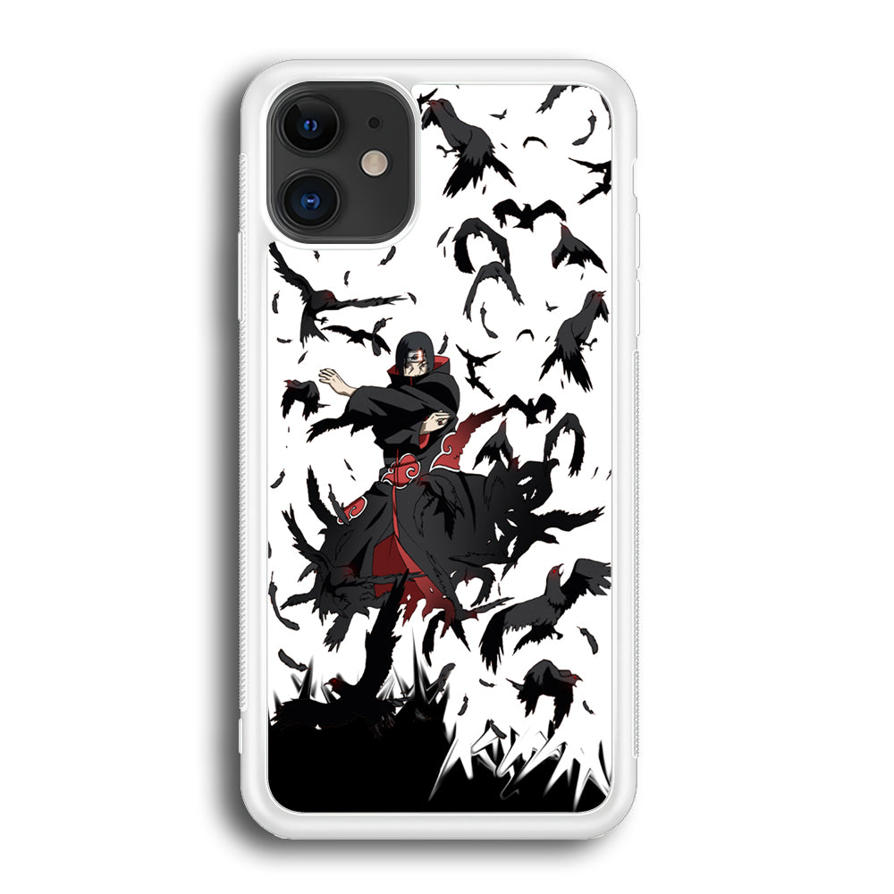 Naruto Itachi Uchiha Flying Bird iPhone 12 Case