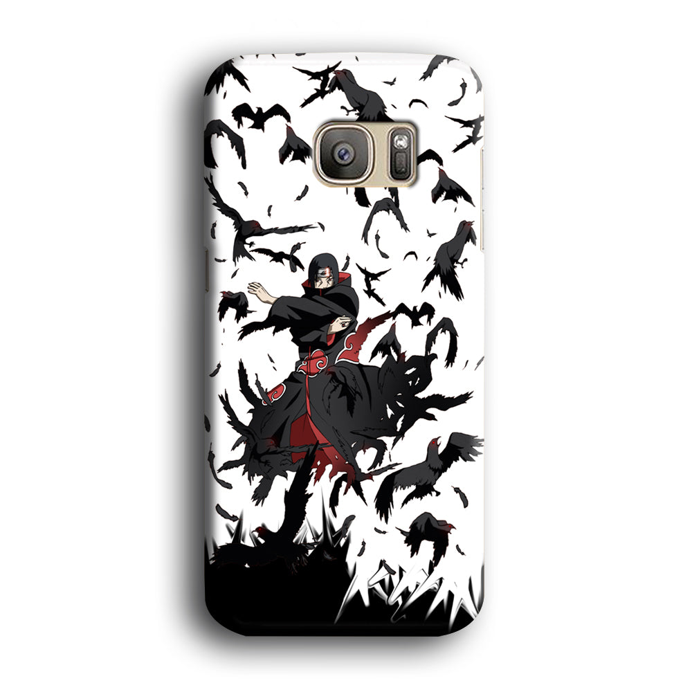 Naruto Itachi Uchiha Flying Bird Samsung Galaxy S7 Case
