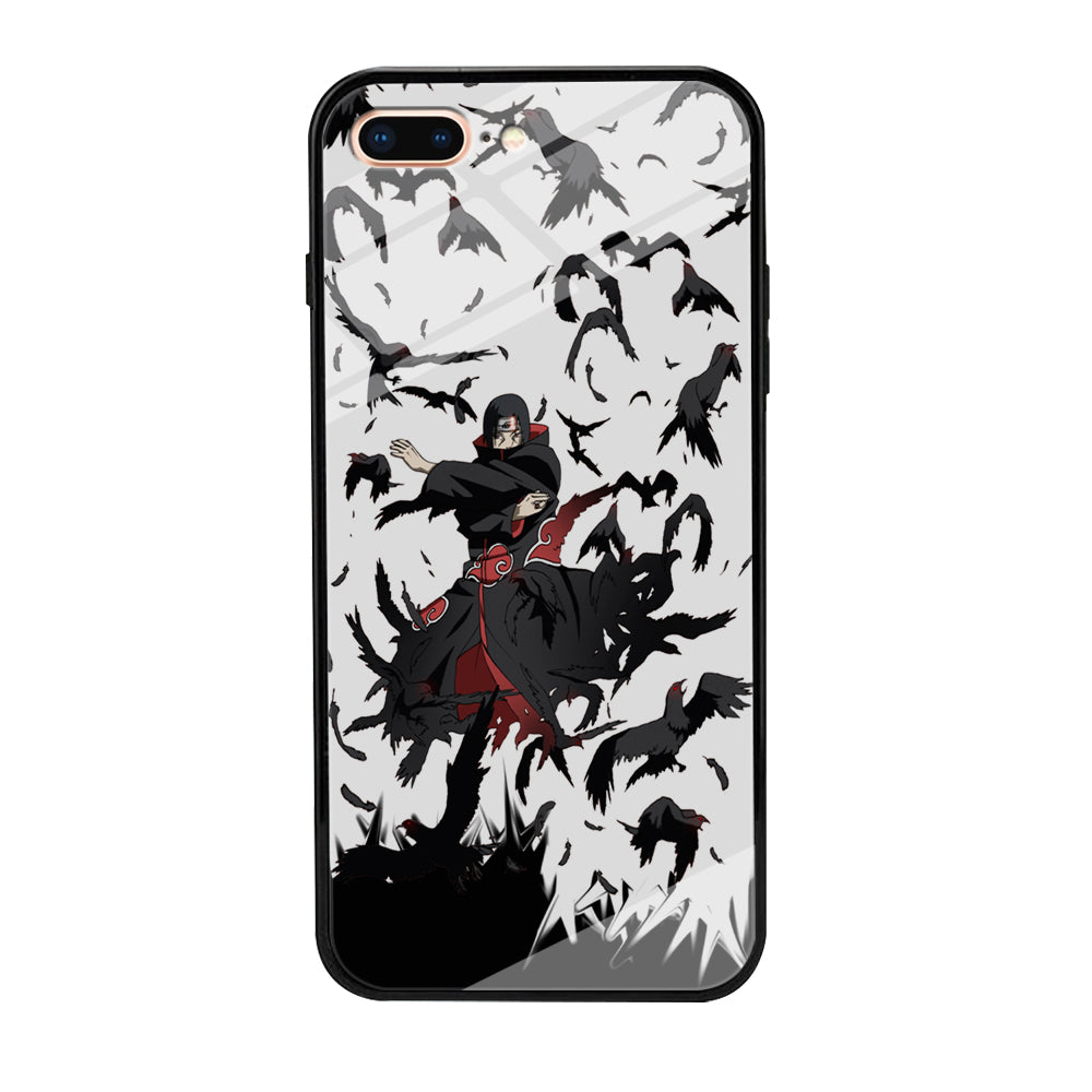 Naruto Itachi Uchiha Flying Bird iPhone 8 Plus Case