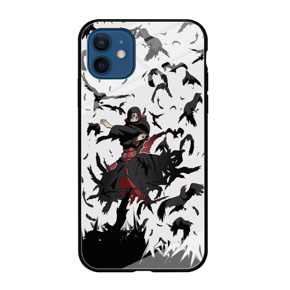 Naruto Itachi Uchiha Flying Bird iPhone 12 Case