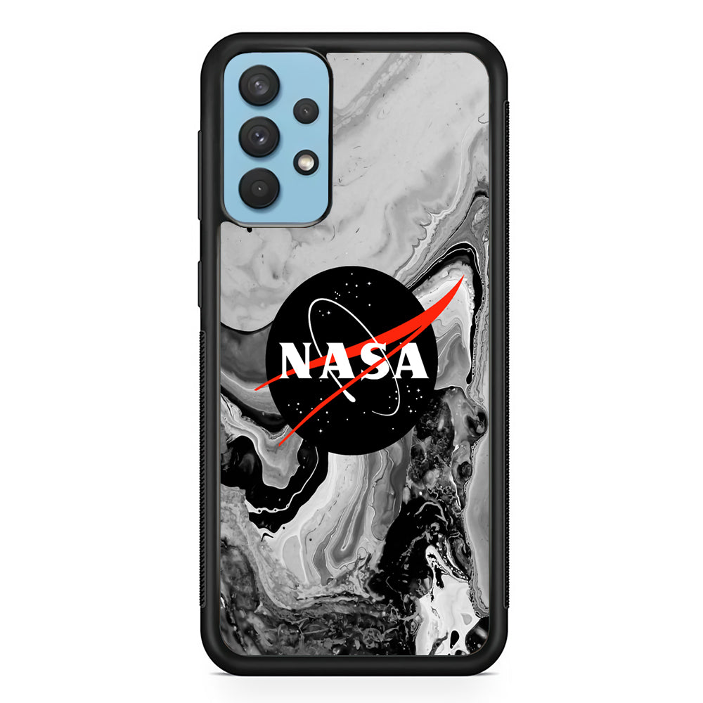 Nasa Grey Marble Samsung Galaxy A32 Case