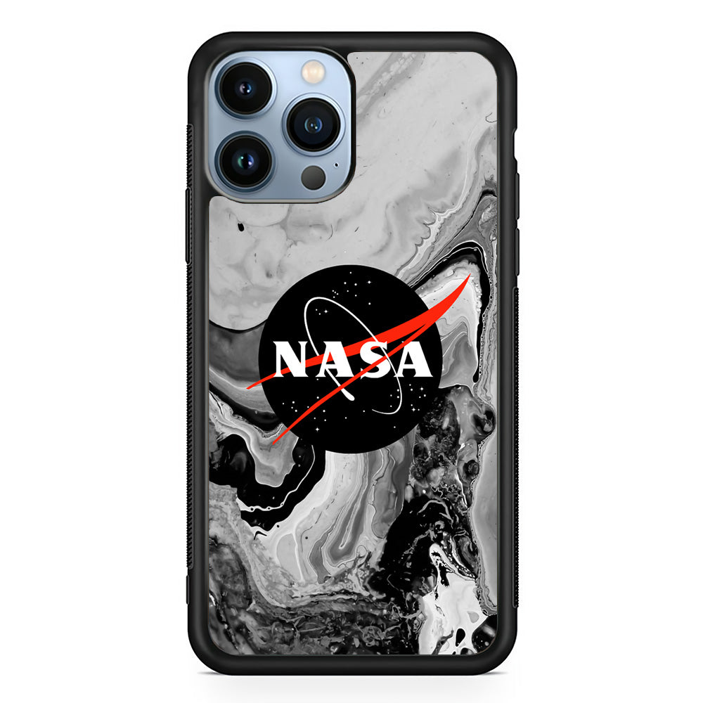 Nasa Grey Marble iPhone 13 Pro Max Case