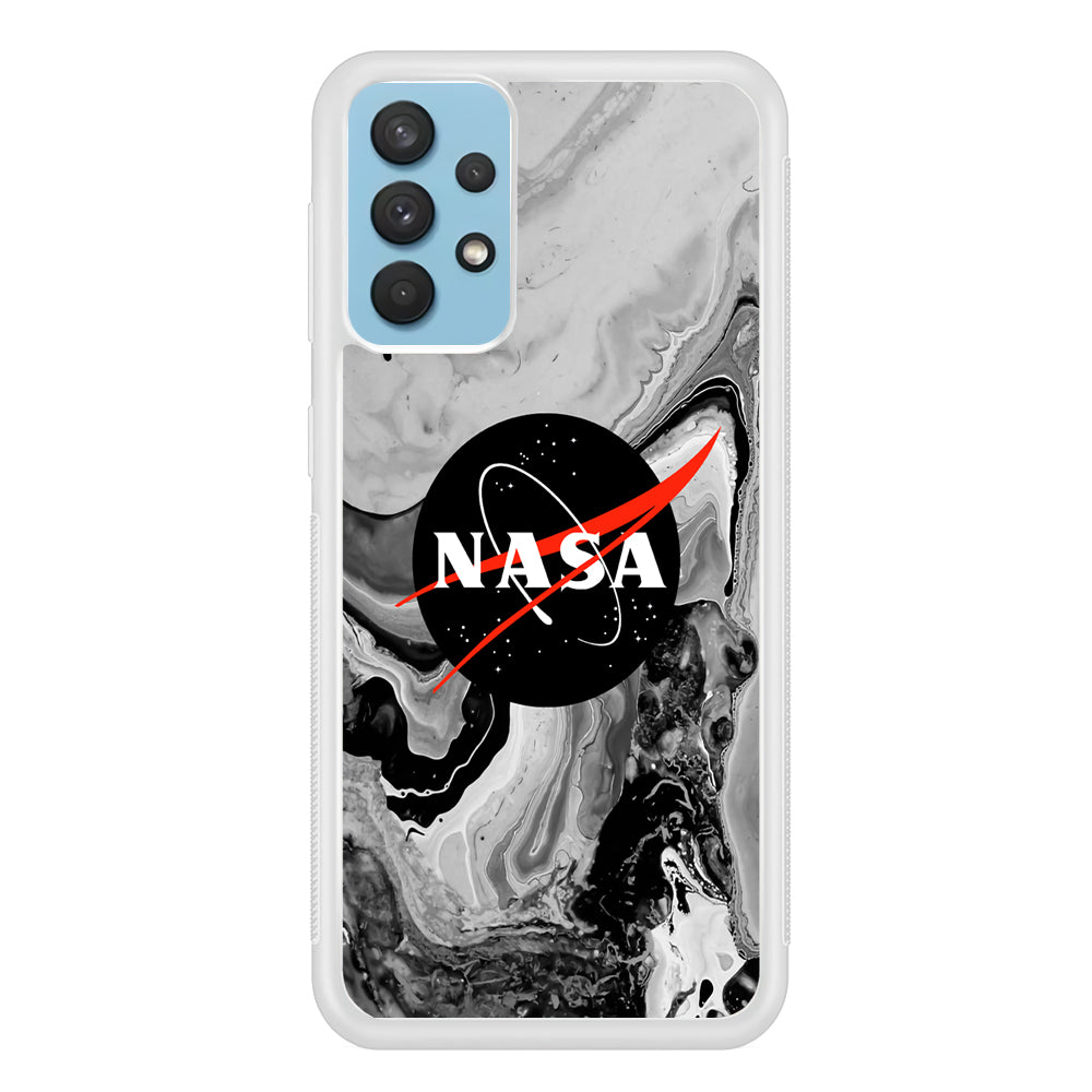 Nasa Grey Marble Samsung Galaxy A32 Case