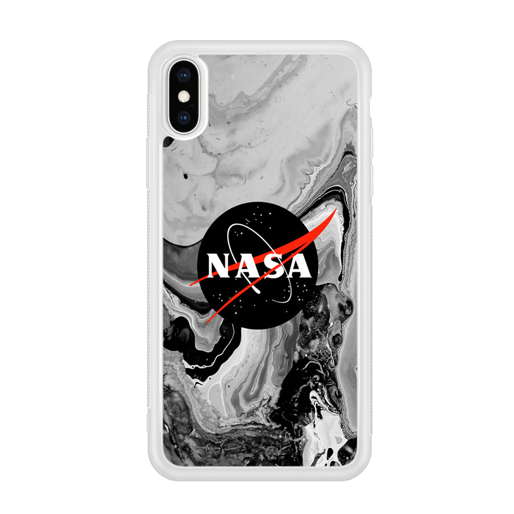 Nasa Grey Marble iPhone X Case