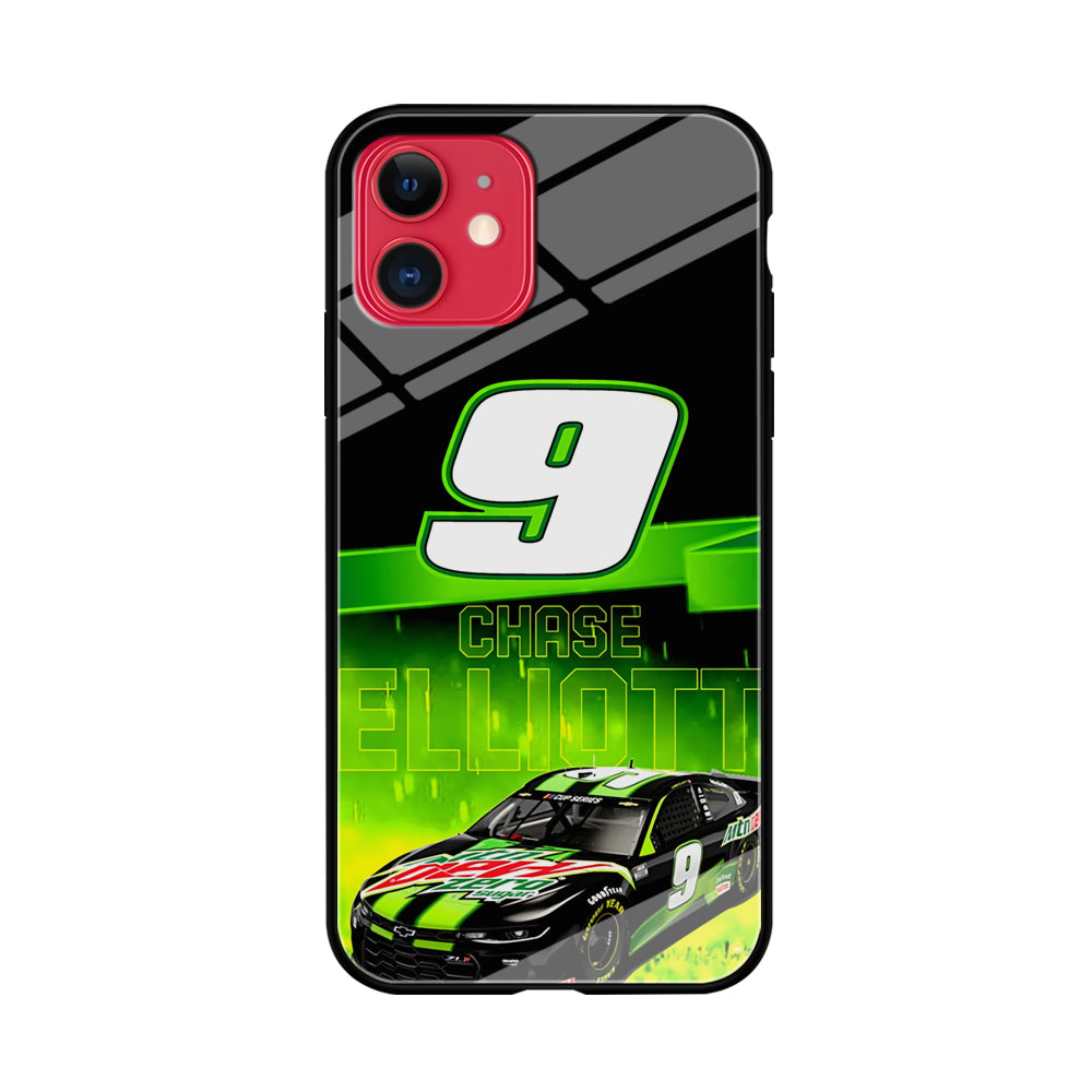 Nascar Chase Elliott iPhone 11 Case Tempered Glass Case