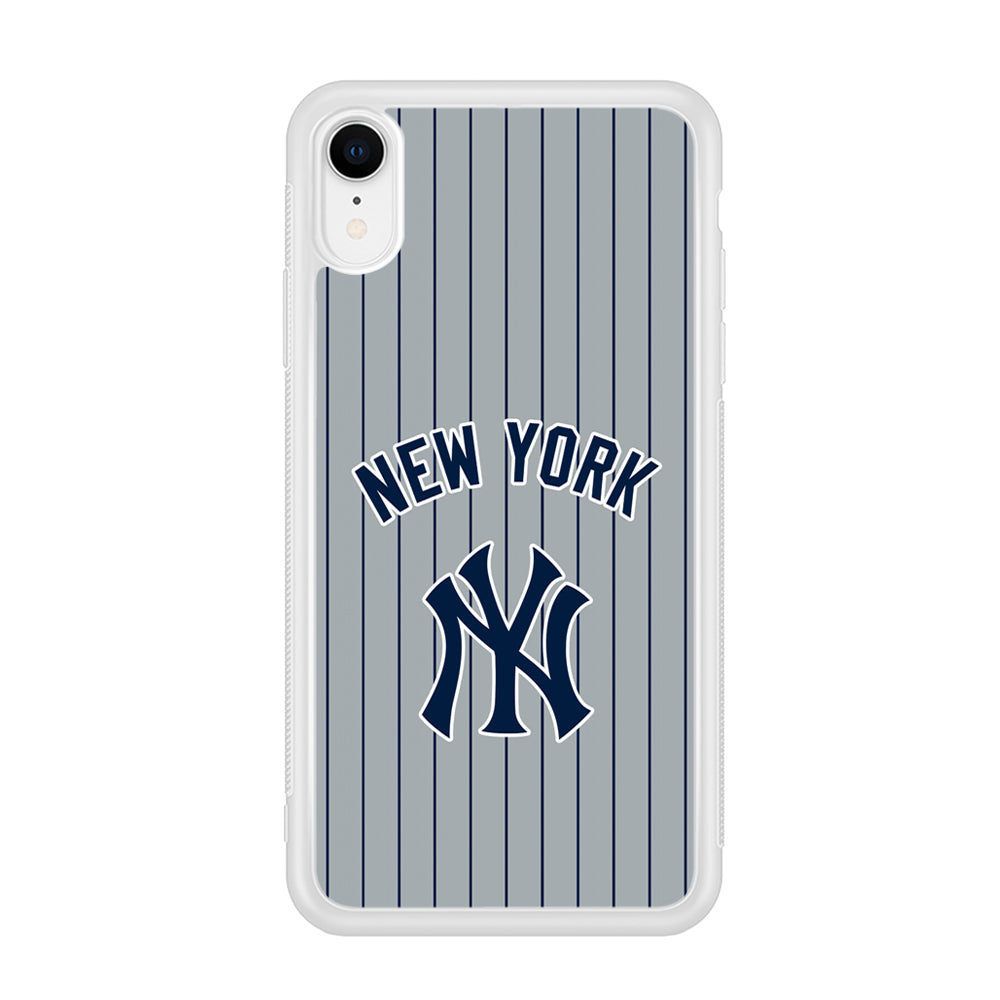 New York Yankees Curves Line Jersey iPhone XR Case