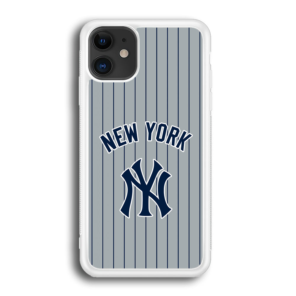 New York Yankees Curves Line Jersey iPhone 12 Case