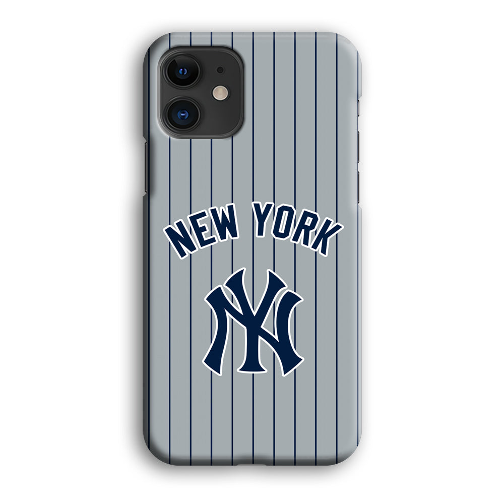 New York Yankees Curves Line Jersey iPhone 12 Case