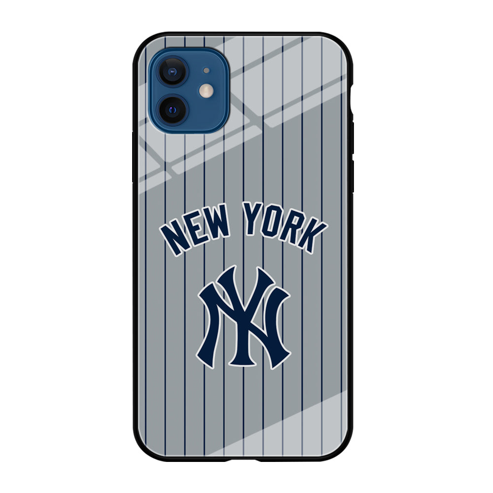 New York Yankees Curves Line Jersey iPhone 12 Case