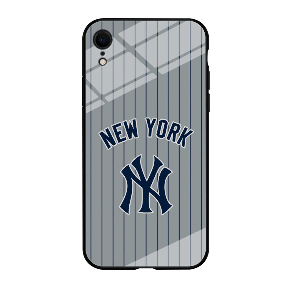 New York Yankees Curves Line Jersey iPhone XR Case