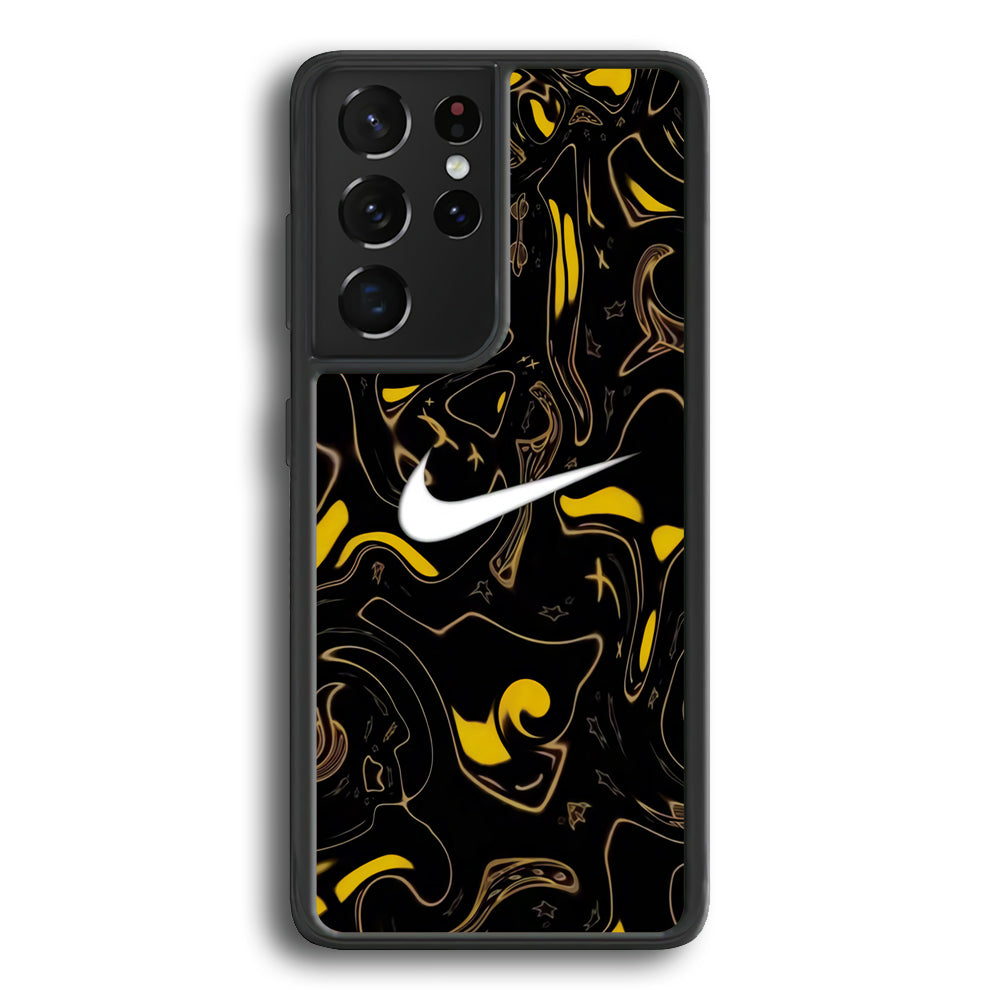 Nike Abstract Yellow Samsung Galaxy S21 Ultra Case - Carneyforia