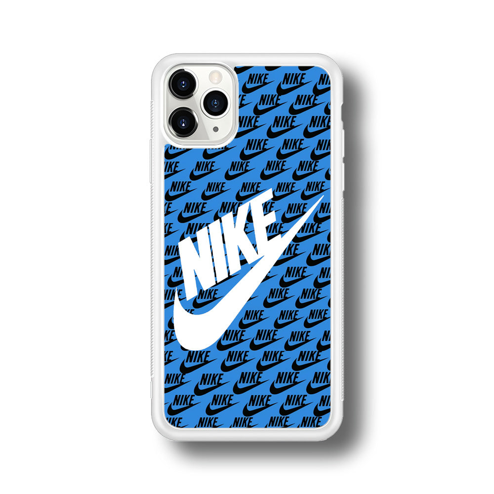 Nike Doodle Logo Blue iPhone 11 Pro Max Case