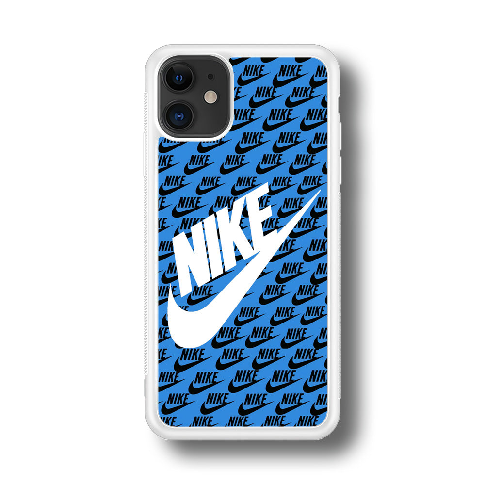 Nike Doodle Logo Blue iPhone 11 Case