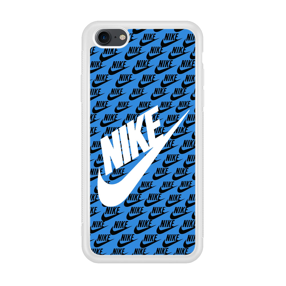 Nike Doodle Logo Blue iPhone 8 Case