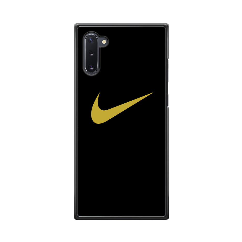 Nike Gold Logo Black Samsung Galaxy Note 10 Case