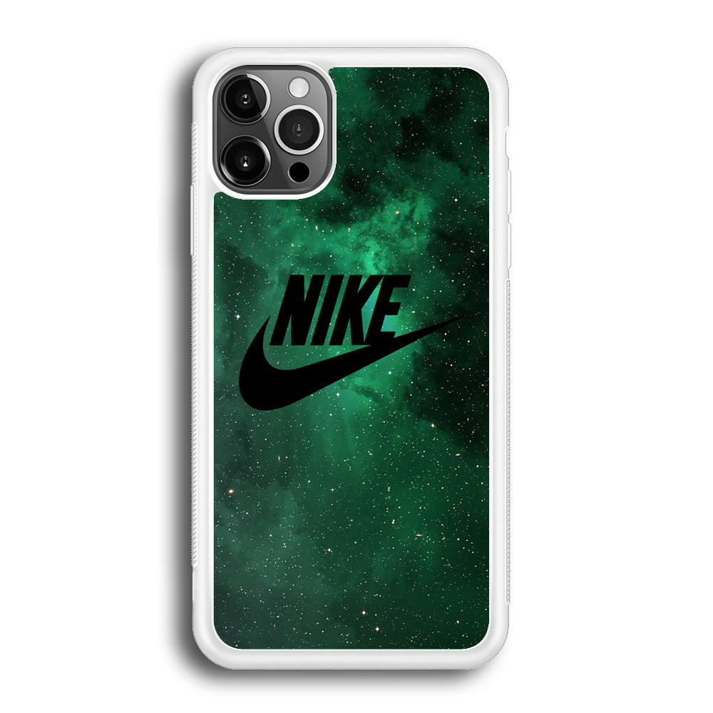 Nike Green Galaxy iPhone 12 Pro Case