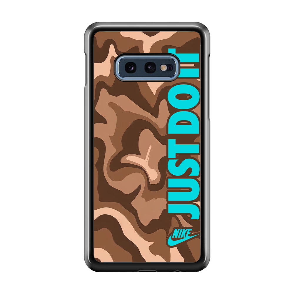 Nike Just Do It Marble Chocolate Samsung Galaxy S10E Case