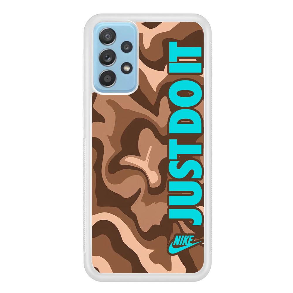 Nike Just Do It Marble Chocolate Samsung Galaxy A52 Case
