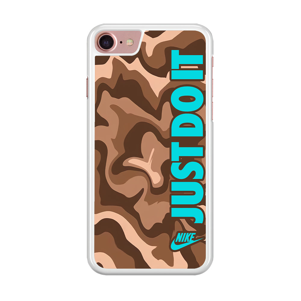 Nike Just Do It Marble Chocolate iPhone 8 Case