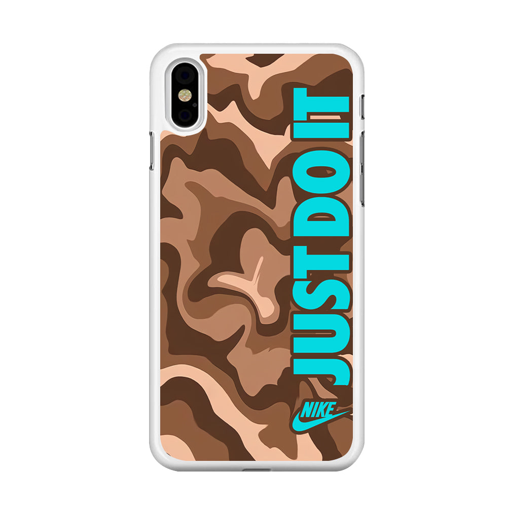 Nike Just Do It Marble Chocolate iPhone X Case