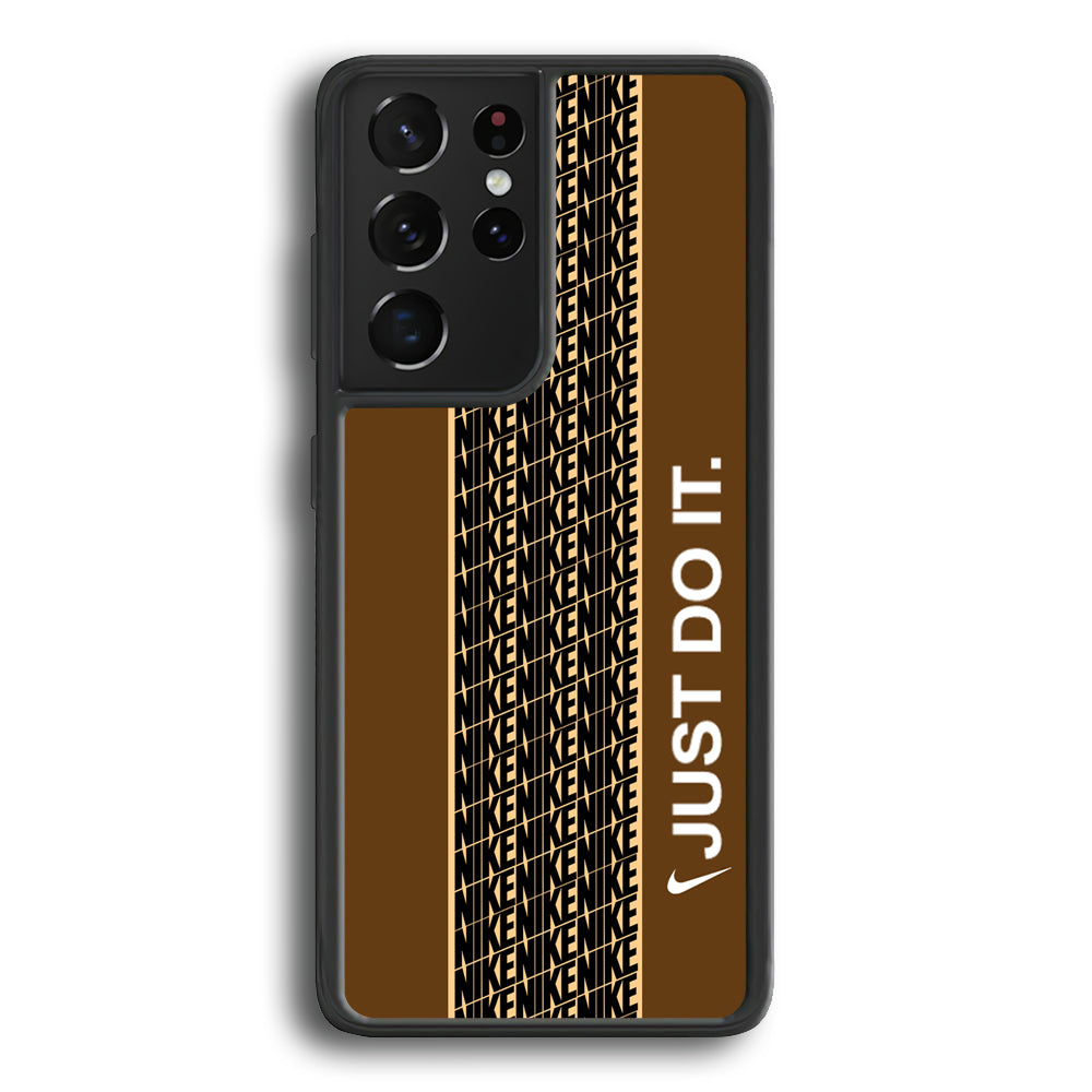 Nike Just Do It Word Pattern Samsung Galaxy S21 Ultra Case - Carneyforia