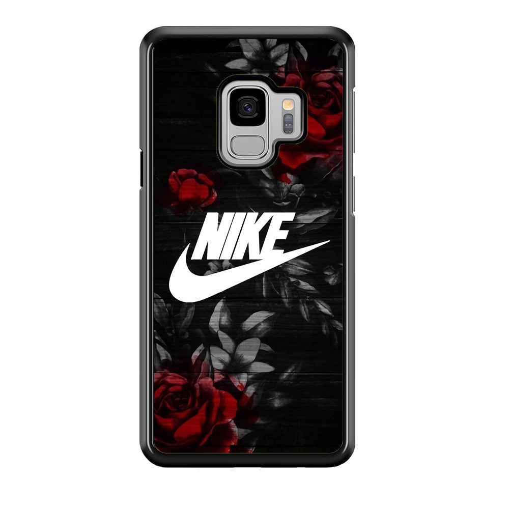 Nike Rose On Wood Pattern Samsung Galaxy S9 Case