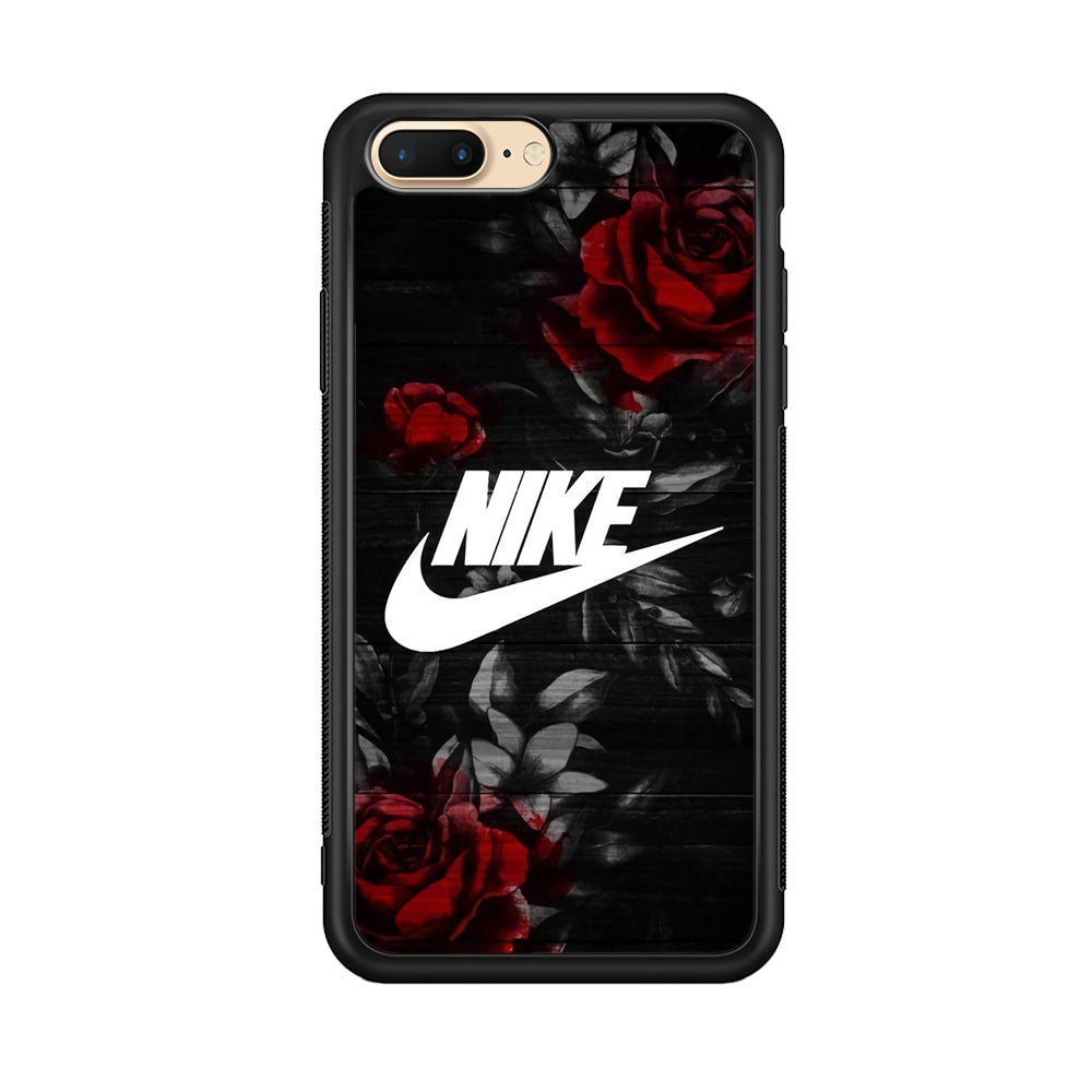 Nike Rose On Wood Pattern iPhone 7 Plus Case