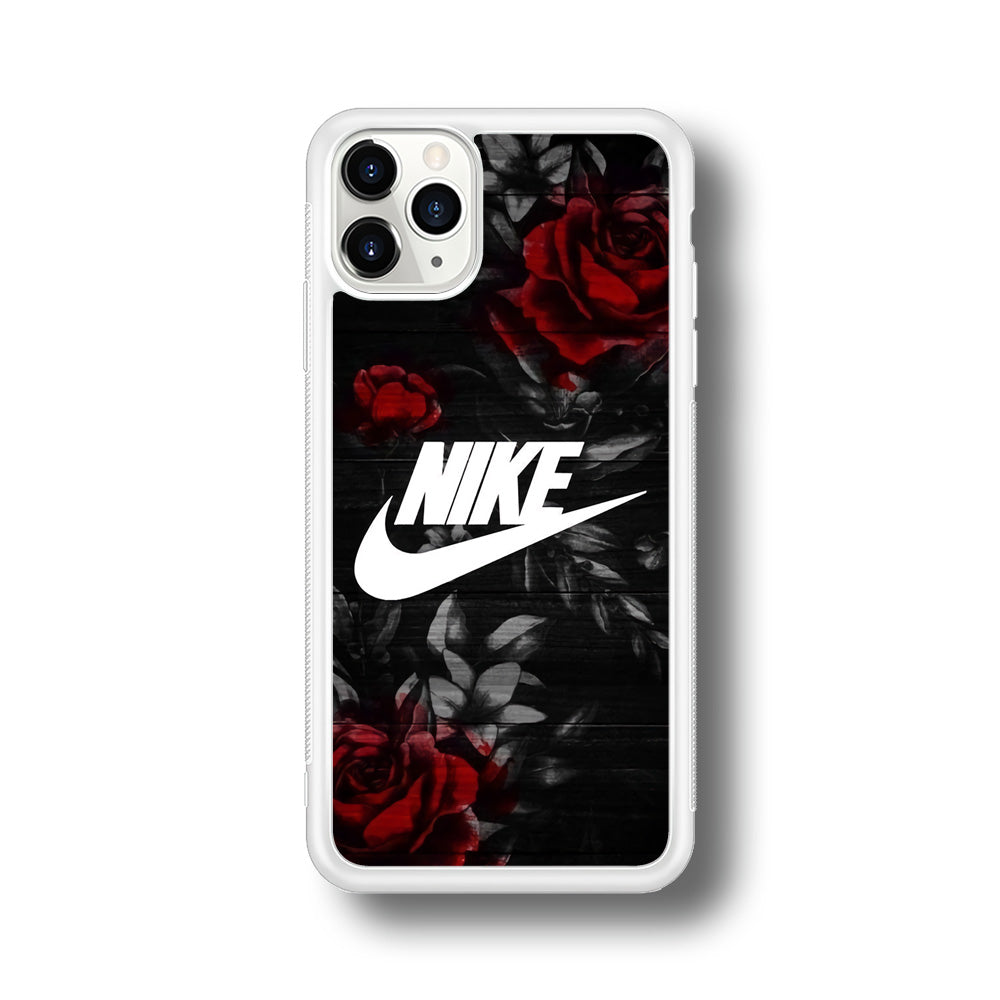 Nike Rose On Wood Pattern iPhone 11 Pro Max Case
