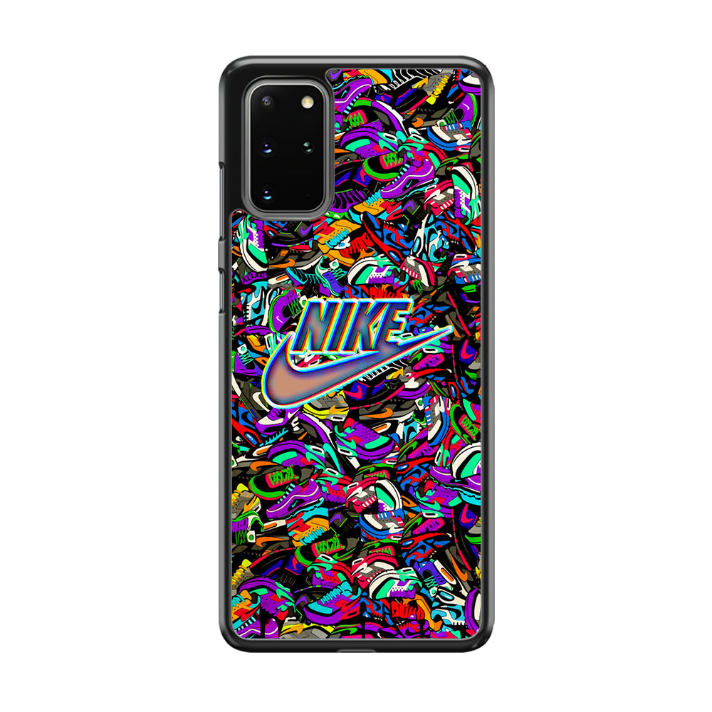 Nike Shiny Emblem in Doodle Art Samsung Galaxy S20 Plus Case