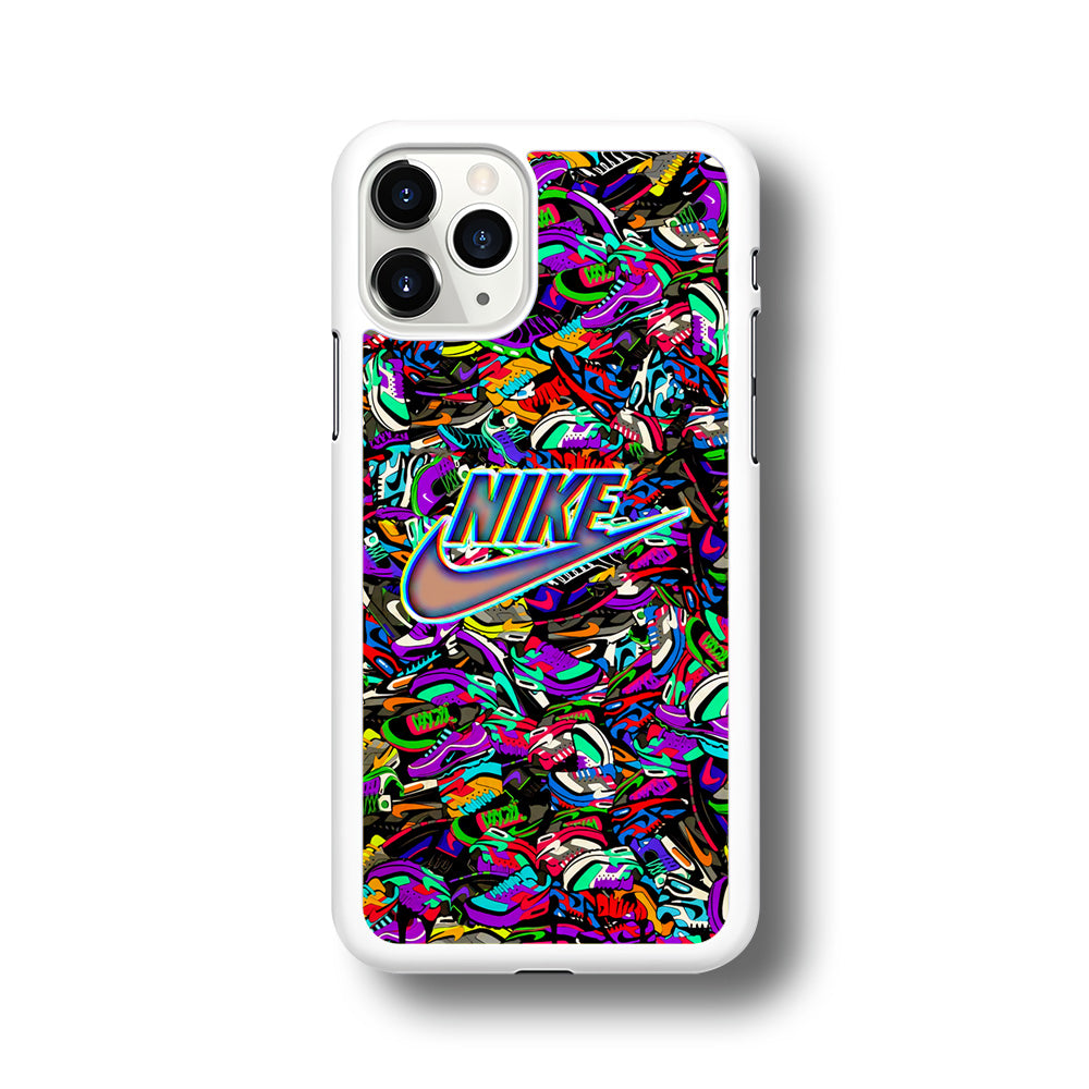 Nike Shiny Emblem in Doodle Art iPhone 11 Pro Max Case