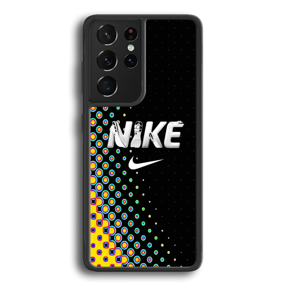 Nike Shoes Word Dot Pattern Samsung Galaxy S21 Ultra Case - Carneyforia