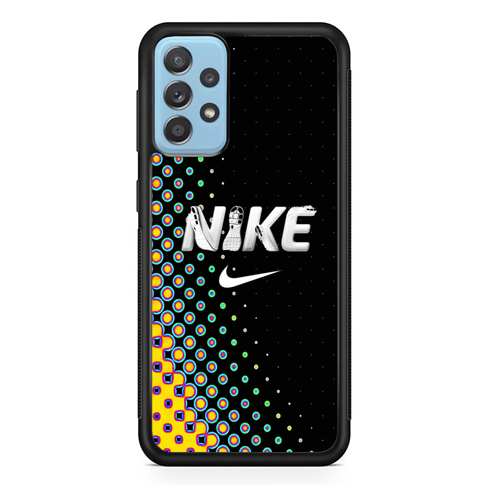 Nike Shoes Word Dot Pattern Samsung Galaxy A52 Case