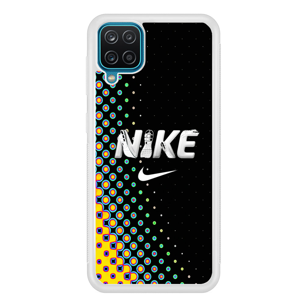 Nike Shoes Word Dot Pattern Samsung Galaxy A12 Case