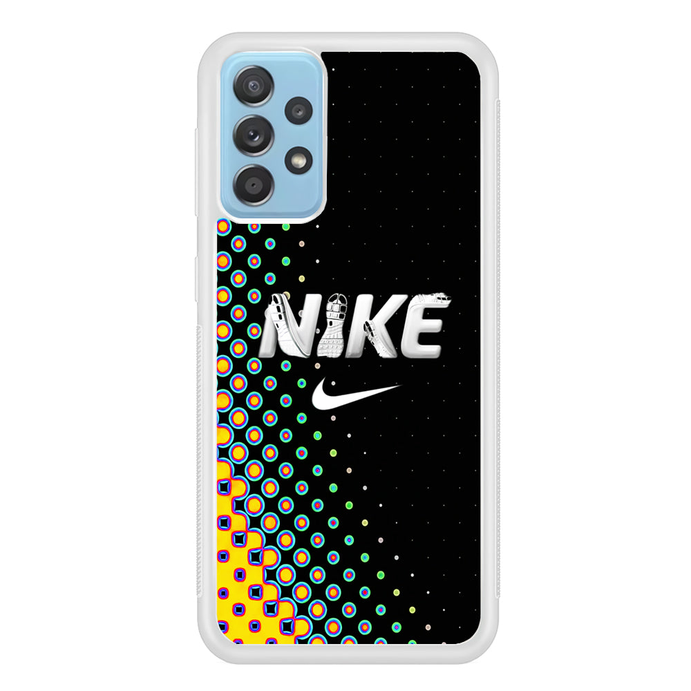 Nike Shoes Word Dot Pattern Samsung Galaxy A52 Case