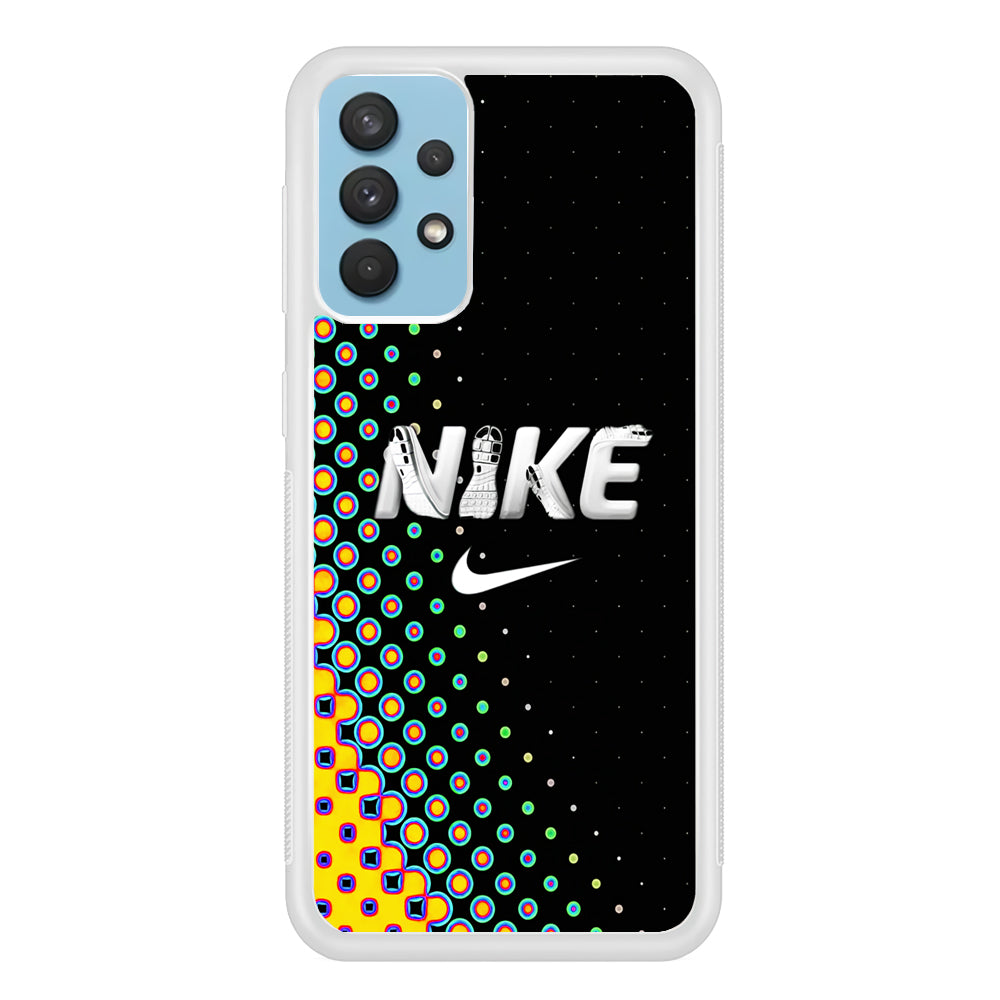 Nike Shoes Word Dot Pattern Samsung Galaxy A32 Case