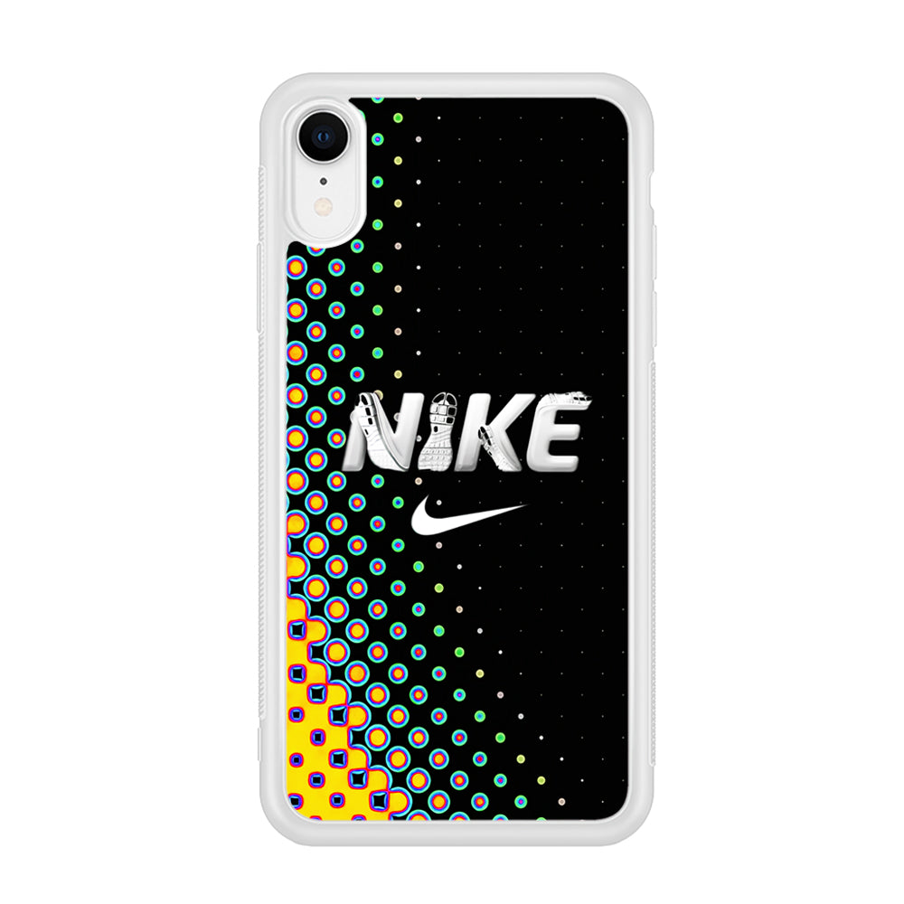 Nike Shoes Word Dot Pattern iPhone XR Case