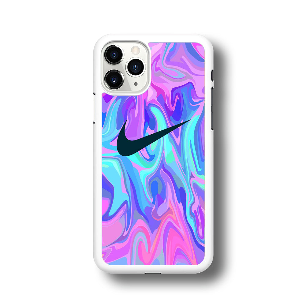 Nike Soft Marble Navy Logo iPhone 11 Pro Max Case