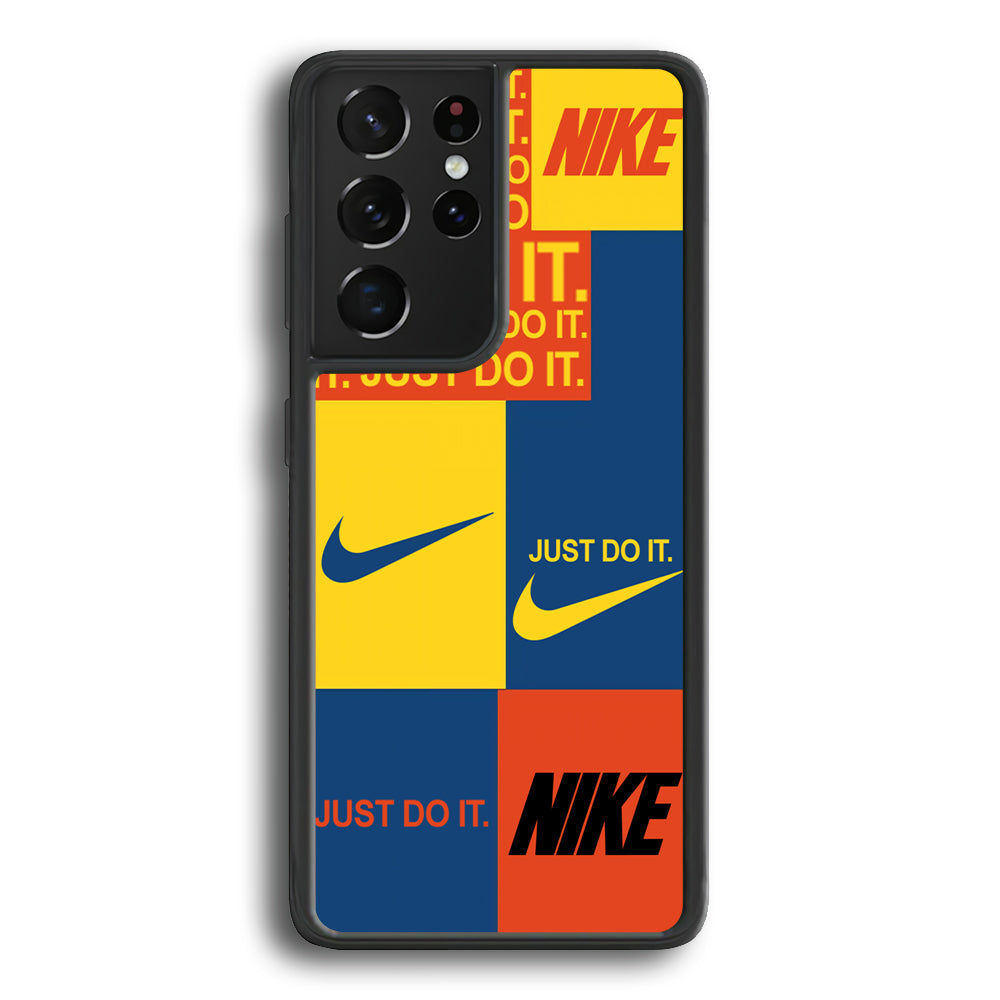Nike Square Colour Samsung Galaxy S21 Ultra Case - Carneyforia