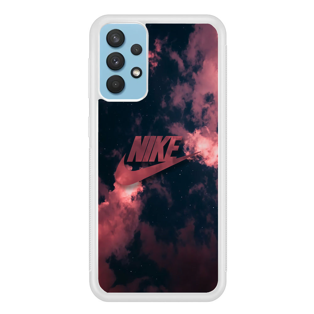 Nike Story of The Space Samsung Galaxy A32 Case Rubber White (2D Case)