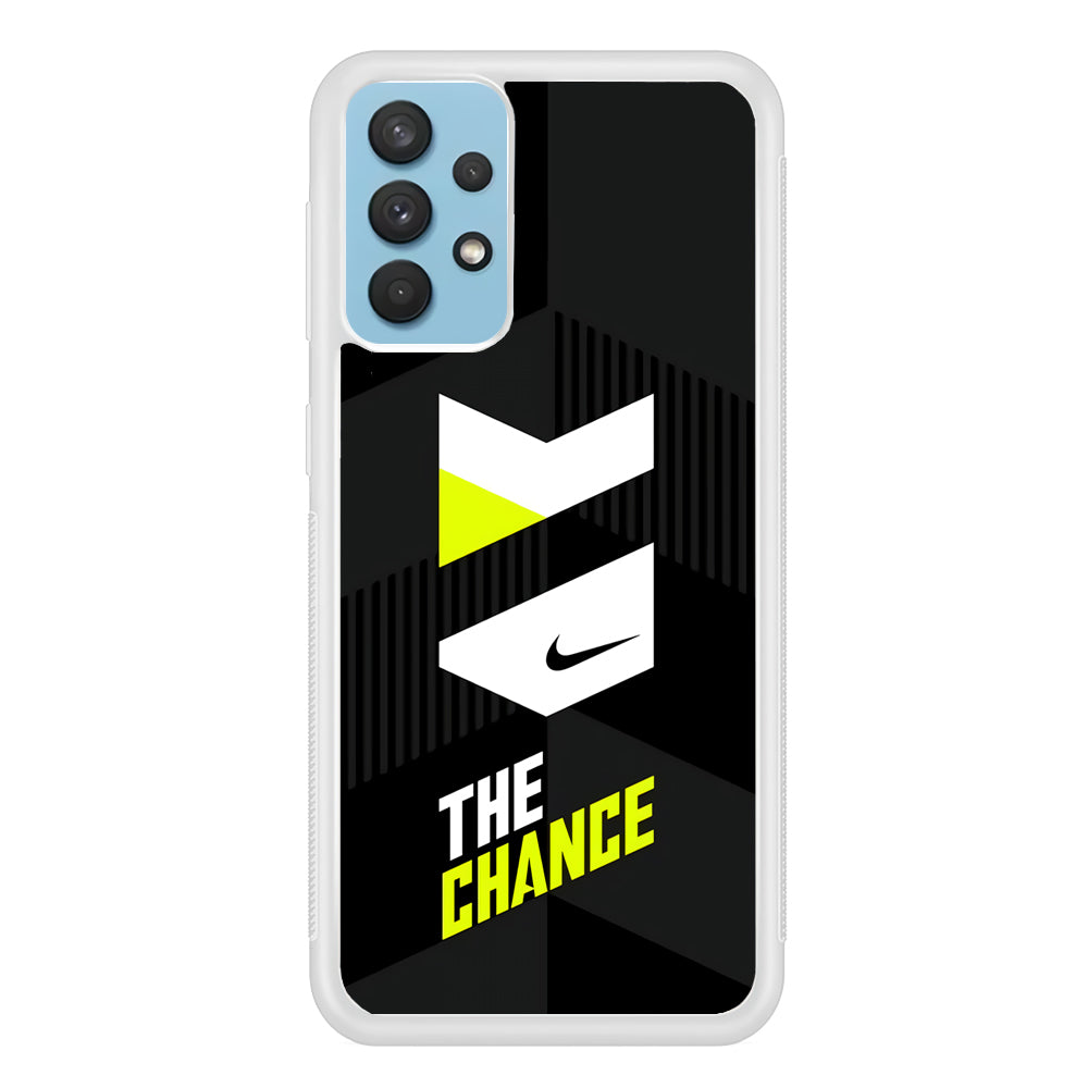 Nike Take The Chance Samsung Galaxy A32 Case Rubber White (2D Case)