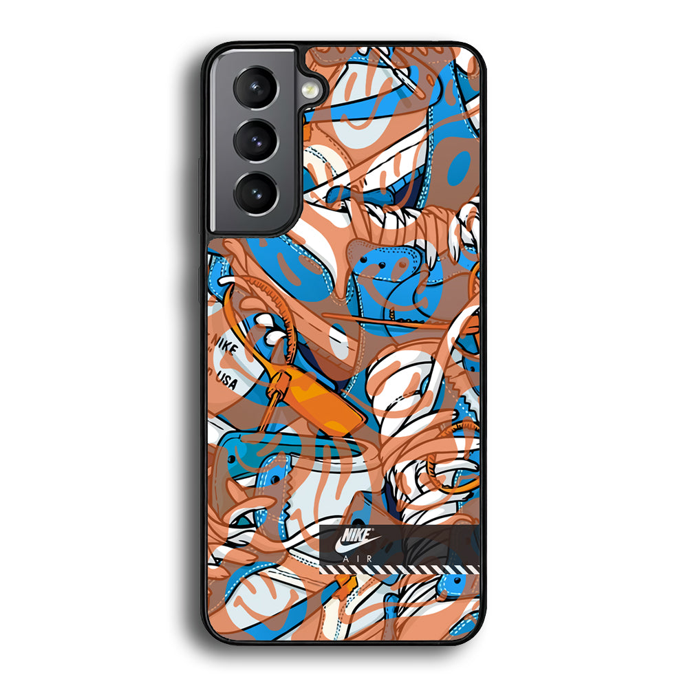 Nike The Blue and The Smile Samsung Galaxy S21 Plus Case - Carneyforia